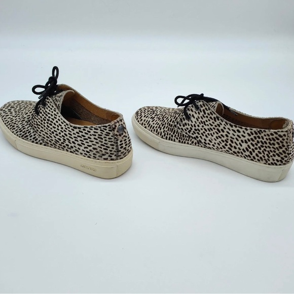 Maruti Brazz Lace Up Pony Hair Leather Animal Print Shoes Trainers EU 37 UK 4 - Picture 3 of 6